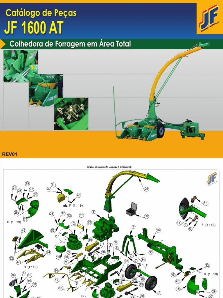 Forrageira JF 1600 at | PDF | Bens manufaturados | Máquinas