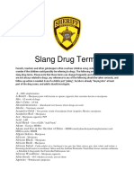 Slang Drug Terms