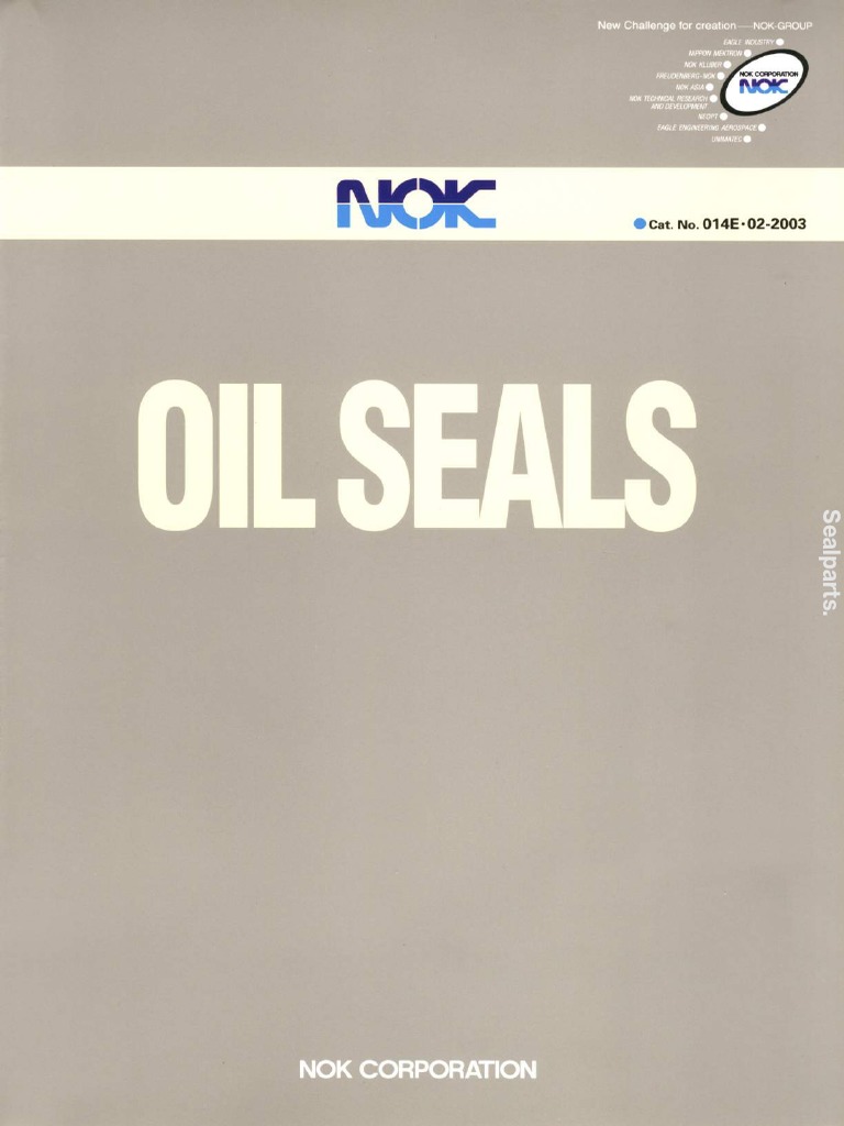 NOK Complete Oil Seal Catalogue PDF