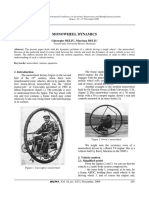 Monowheel Dynamics: Gheorghe DELIU, Mariana DELIU