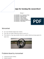 Gyroscope Design For Turning The Monowheel