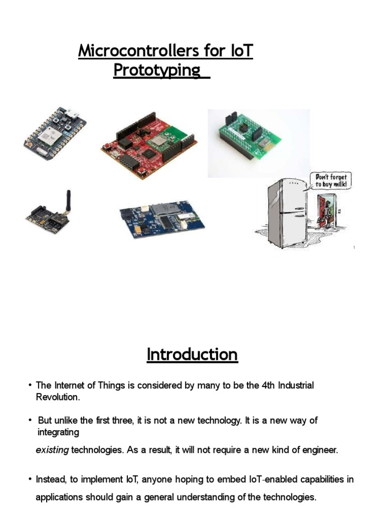 IoT Microcontrollers - Lecture 7 | PDF | Arduino | Internet Of Things