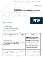 Localizacion y Solucion de Problemas - Temperatura de Escape Demasiado Alta