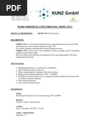 chrome plating process pdf