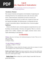 Unit 2 Electricity Magnetism & Semiconductors