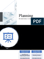 Planning Process Stages and Types