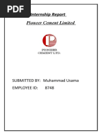 Internship Report of Muhammad Usama