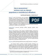 Militantes e Assessores Compromisso Com As Classes Populares e Resistência À Ditadura - Jos