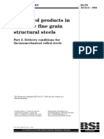 British standard for hot-rolled thermomechanical steel