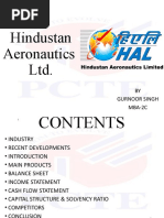 Hindustan Aeronautics LTD.: BY Gurnoor Singh MBA-2C