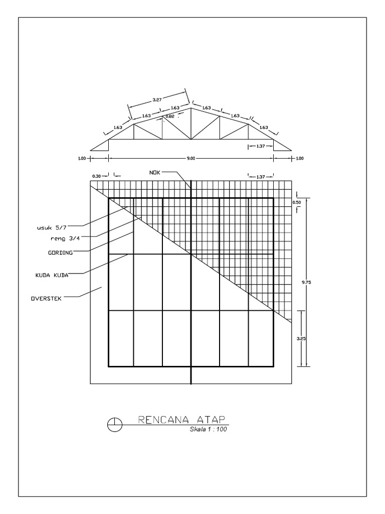 Rencana Atap Revisi!!!!! | PDF
