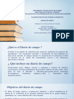 Evaluación alternativa: Diario de campo como herramienta de aprendizaje