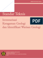 Standar Teknis Inventarisasi Keragaman Geologi Dan Identifikasi Warisan Geologi