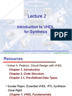 Lecture2 VHDL For Synthesis