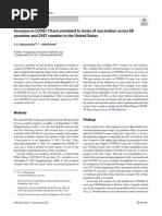 Increases in COVID 19 Are Unrelated To Levels of Vaccination Across 68 Countries and 2947 Counties in The United States