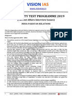 Vision: Personality Test Programme 2019