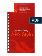 Concise Rules of APA Style - American Psychological Association