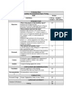 Feasibility-Recommendation Report Writing - Evaluation Sheet