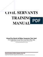 Civil Servants Training Manual: Advanced Cisco Netw Orks and Wireless Communication Centre Limited