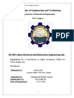 University of Engineering and Technology: Power Supply and Breadboard