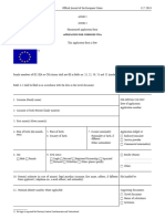 Application For Schengen Visa