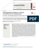 Hipercolesterolemia Familiar en La Infanciay La Adolescencia: Una Realidad Oculta 2017