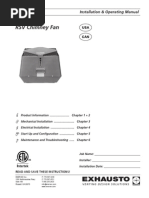 RSV Chimney Fan: Installation & Operating Manual