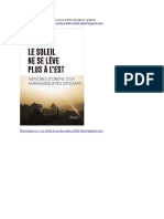 Télécharger Le Soleil Ne Se Lève Plus à l'Est PDF (eBook Gratuit)