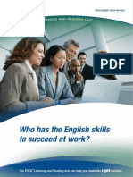 Who Has The English Skills To Succeed at Work?: The Toeic Listening and Reading Test Can Help You Make The Decision