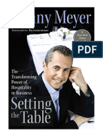 Setting The Table: The Transforming Power of Hospitality in Business - Danny Meyer