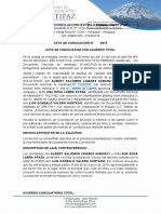 1. Acta de Conciliacion Con Acuerdo TOTAL - Reparacion Civil Por Pelea