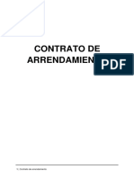 Contrato de arrendamiento de casa de menos de