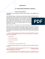 Resumo Escrito - Direito Administrativo OAB