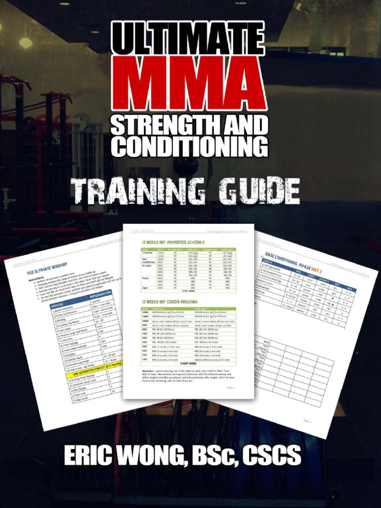Ultimate Mma Training Guide Ericwongmma | PDF | Strength Training ...