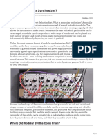 What Is A Modular Synthesizer