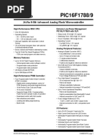 PIC16F1788/9: 8-Bit Advanced Analog Flash Microcontroller