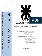Trabajo Practico Iv: Produccion Social Del Habitat