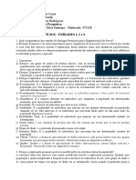 Lista 1 de Exercícios Dinamica