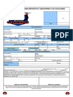 Ficha Inscripcion Taekwondo