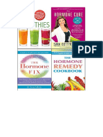 Hormone Cure, Body Reset Diet Smoothies, Hormone Fix and Remedy Cookbook 4 Books Collection Set - DR Sara Gottfried