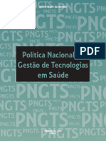 Politica Nacional Gestao Tecnologias Saude