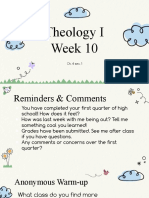 Theology 1 Week 10