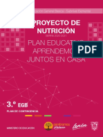 3 Proyecto de Nutrición - Tercero EGB - 27 de Noviembre de 2020