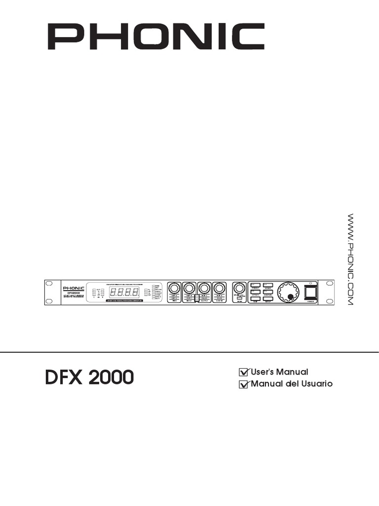 User's Manual Manual Del Usuario | PDF | Equalization (Audio ...