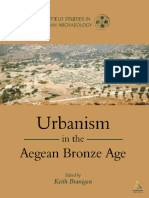 Pub Urbanism in The Aegean Bronze Age Sheffield Studies in Aegean Archaeology