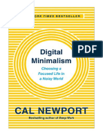 Digital Minimalism: Choosing A Focused Life in A Noisy World - Cal Newport