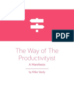 The Way of The Productivityist Manifesto 2014