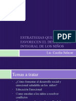 Estrategias para El Desarrollo Integral de Los Niños (Presentación)