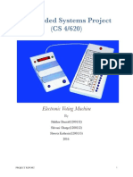 Embedded Systems Project (CS 4/620) : Electronic Voting Machine