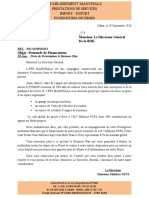 Demande de Financement BDK